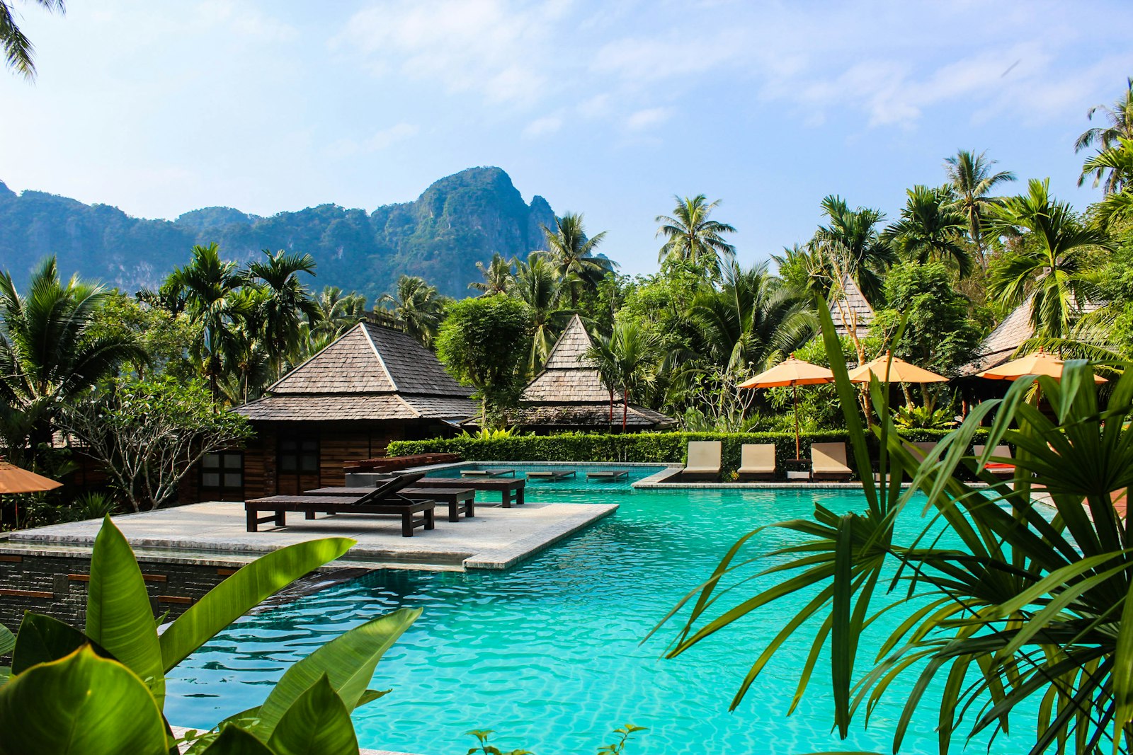 Tropical resort-style backyard — Parkland